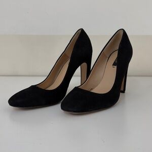 Zara Basic Collection Black Suede Pumps, EU 40
